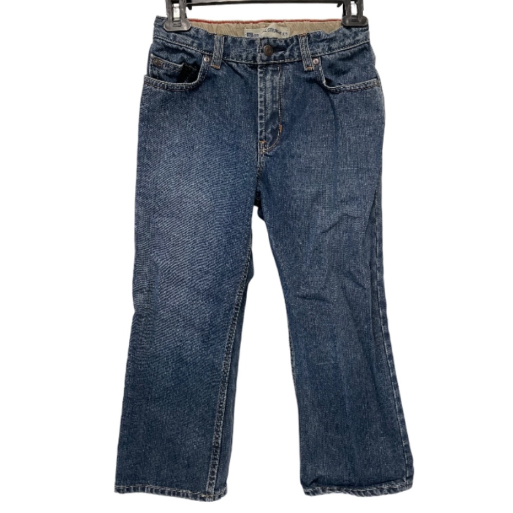 Gap Original Straight Fit Denim Jeans with Adjustable Elastic Waist Size 6H